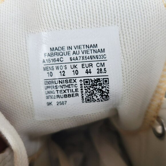 ⭐Chuck Taylor All Star Lift Double Stack Gold 12 Women's Shoes Sneakers A15164C - Picture 12 of 12